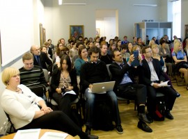 Tarptautinės konferencijos „Skaitmeninimas ir fotografinė atmintis“ dalyviai. T. Kapočiaus nuotr.