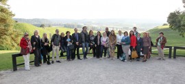 Members of the fourth EuropeanaPhotography plenary meeting visiting Kernavė Archaeological Site. Photo A. Valužis.