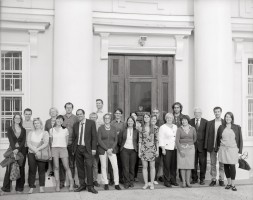 The photo from the fourth EuropeanaPhotography plenary meeting in Vilnius, taken with the old ICA photocamera (Drezden,~1920) by Vaidotas Aukštaitis