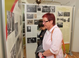 Visitors of the exhibition. Photo by A. Valužio.