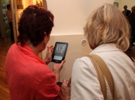 At the exhibition “The elite of Lithuanian state politics, culture, science, society and its environment from the second half of 19th to the early 20th century”. Photo by A. Valužis.