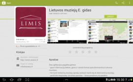 Mobilioji aplikacija „Lietuvos muziejų elektroninis gidas“ 