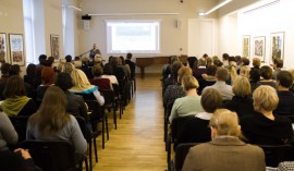 During the conference (photo by T. Kapočius).