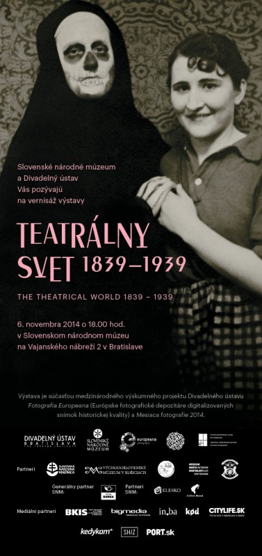 Parodos „1839_1939-ųjų teatrališkas pasaulis“ plakatas