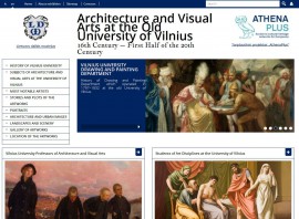 Screenshot of virtual exhibition’s Homepage.