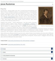 Screenshot of artist’s Jan Rustem entity page